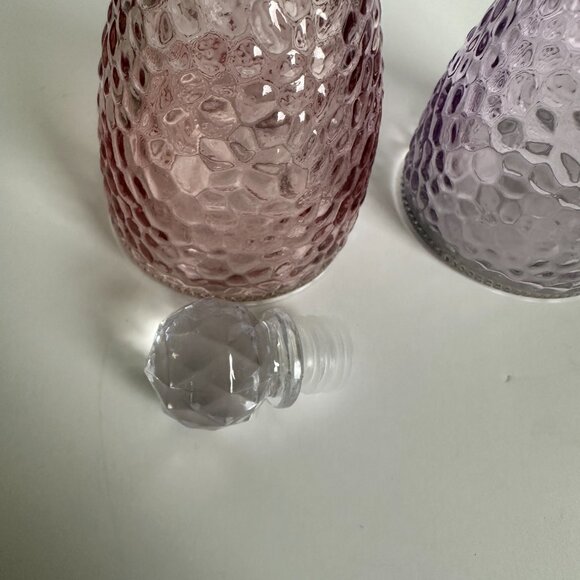 Moon Water bottle jar pink and purple set vanity decor Set of 2 - Picture 2 of 5
